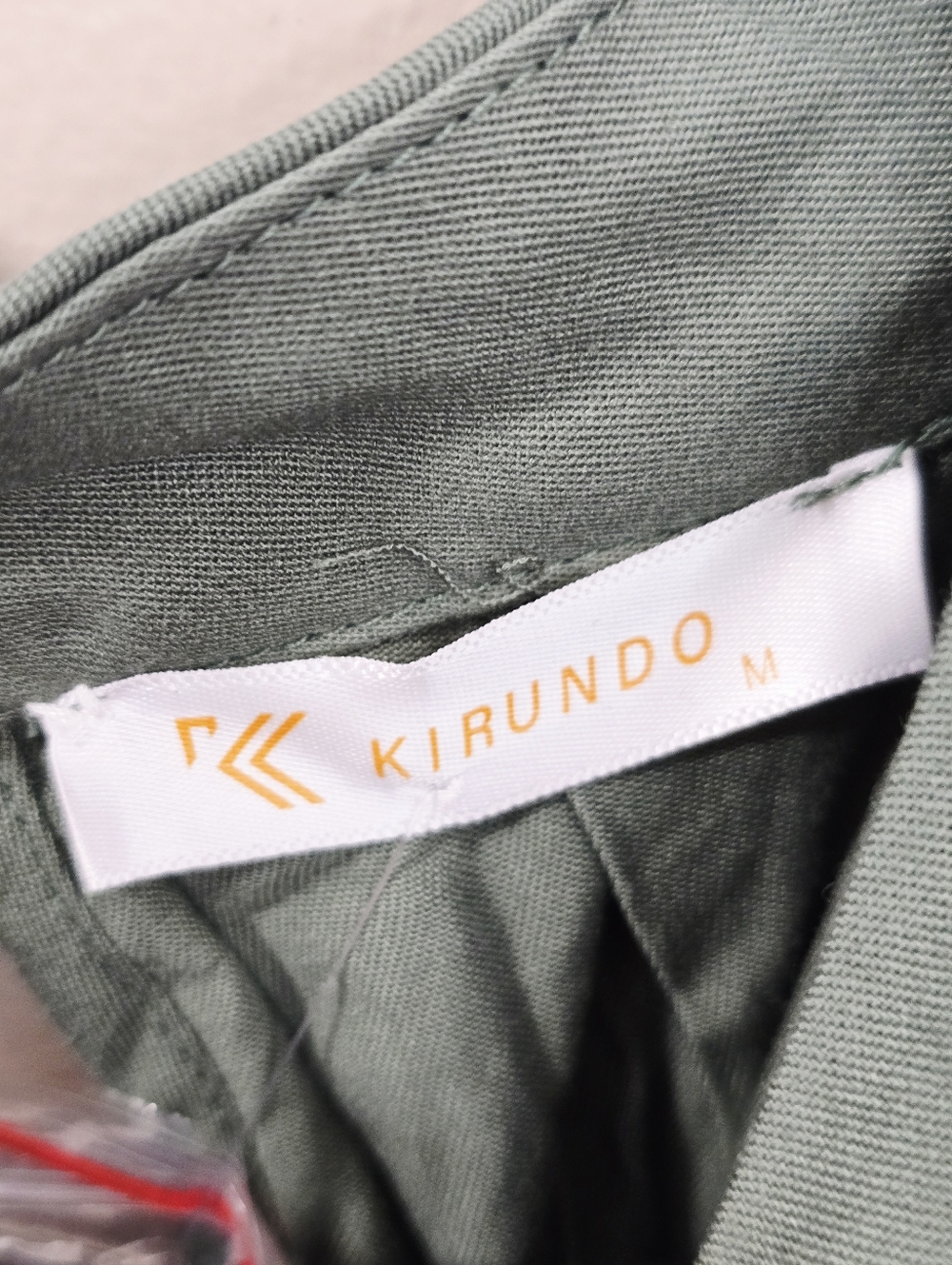 Kirundo Sage Green High-Low Halter Flowy Midi Dress - Picture 8 of 9